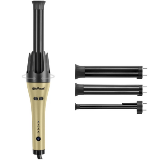 RickiParodi 3-in-1 Automatische Krultang – Multiwave – 13/25/32 mm Opzetstukken – Instelbare Temperatuur – Keramische Coating – 360° Draaibaar Snoer
