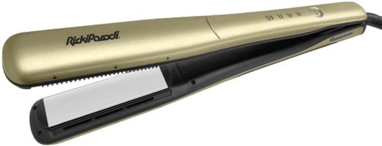 RickiParodi VAPRO SLIM Stoom Stijltang – Titanium Platen – 230°C – Waterstoom – Professioneel – Goudkleurig